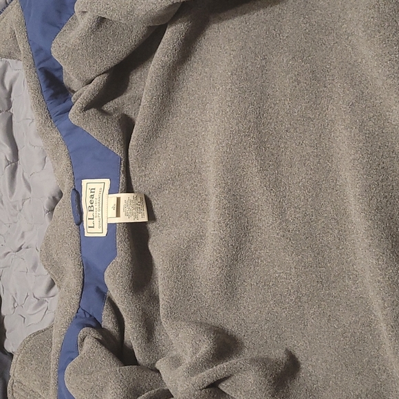 Dark Blue L.L. Bean Warm Up Bomber Jacket - Picture 5 of 8